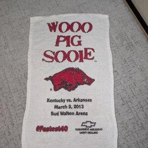 Arkansas Razorbacks White Rally Towel